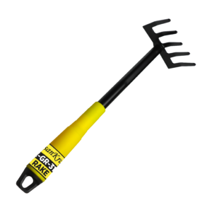 Comfortable Garden Rake designed for efficient garden maintenance with a long handle.